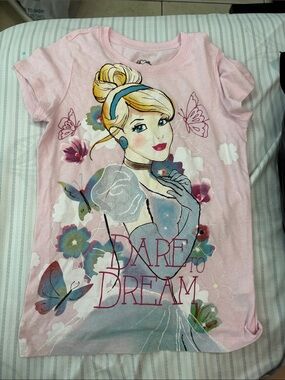 Disney Pink 'Dare to Dream' Cinderella Graphic Tee